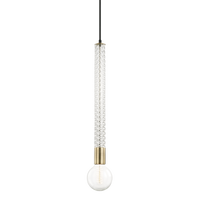 Mitzi Pippin Pendant in Aged Brass