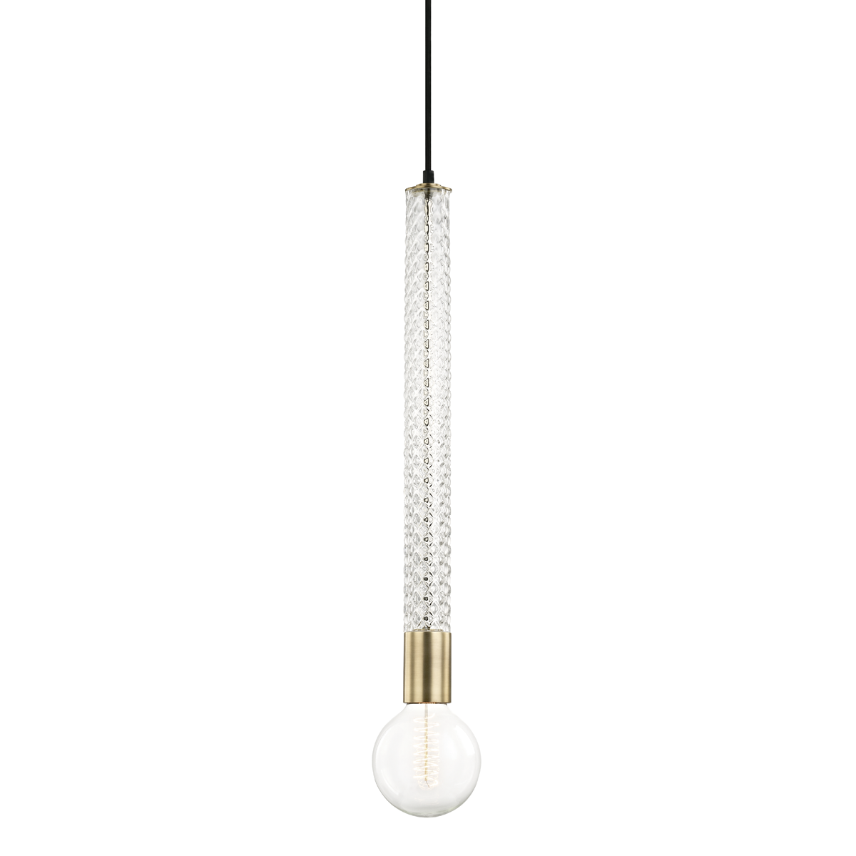 Mitzi Pippin Pendant in Aged Brass