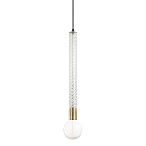 Mitzi Pippin Pendant in Aged Brass