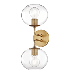 Mitzi Margot Wall Sconce in Aged Brass
