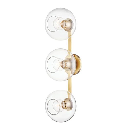 Mitzi Margot Wall Sconce in Aged Brass