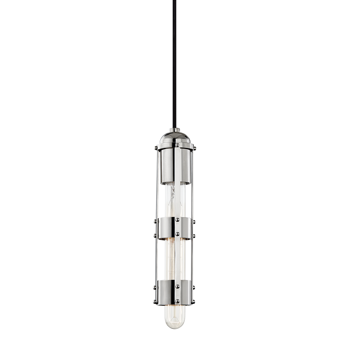 Mitzi Violet Pendant in Polished Nickel