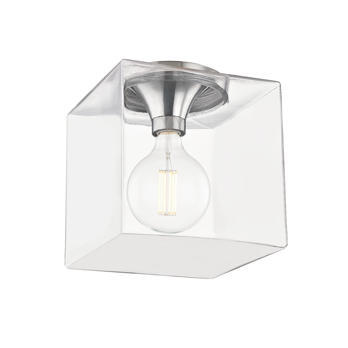 Mitzi Grace Flush Mount in Polished Nickel