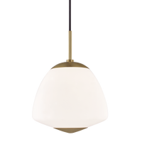 Mitzi Jane Pendant in Aged Brass