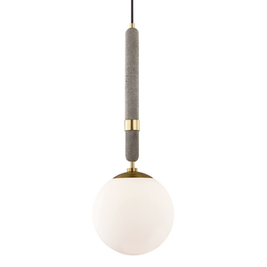 Mitzi Brielle Pendant in Aged Brass