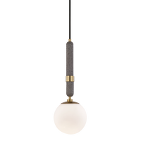 Mitzi Brielle Pendant in Aged Brass