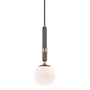 Mitzi Brielle Pendant in Aged Brass