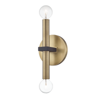 Mitzi Colette Wall Sconce in Aged Brass/black