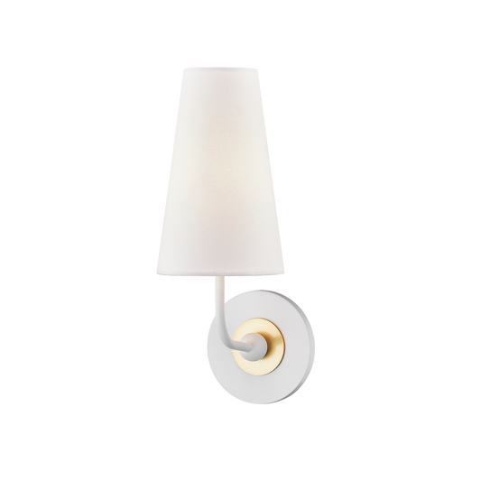 Mitzi Merri Wall Sconce in Aged Brass/soft Off White