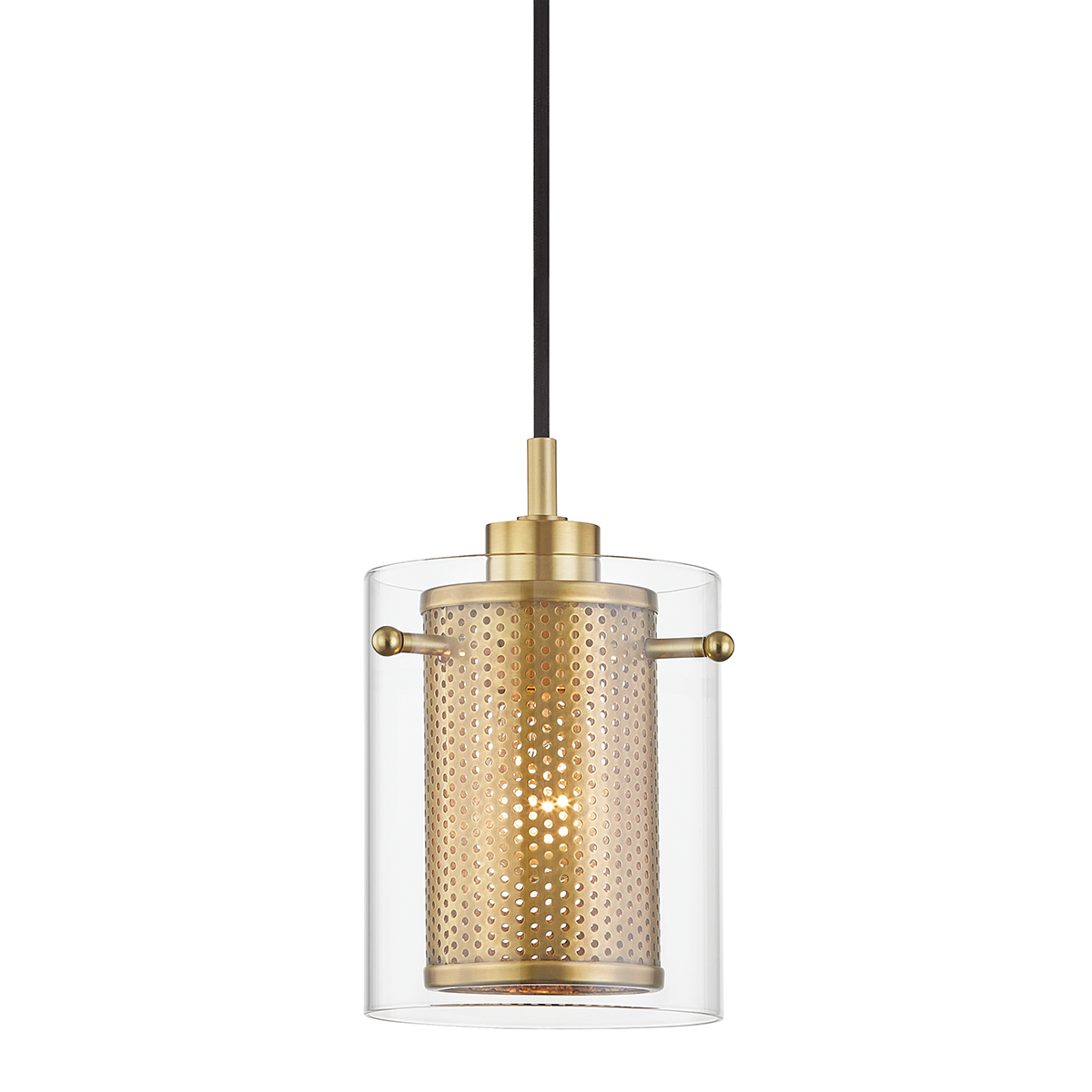 Mitzi Elanor Pendant in Aged Brass