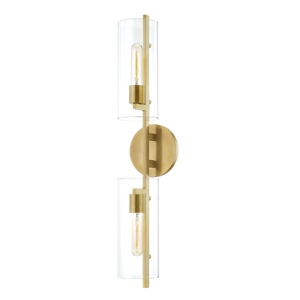 Mitzi Ariel Wall Sconce in Aged Brass