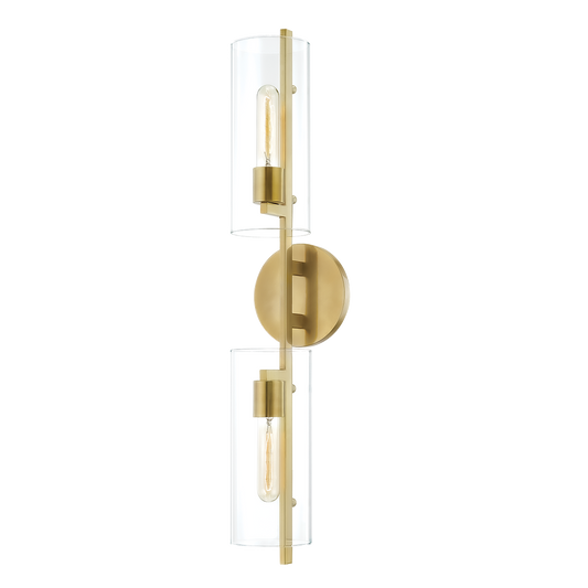 Mitzi Ariel Wall Sconce in Aged Brass