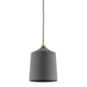Mitzi Megan Pendant in Aged Brass/matte Black