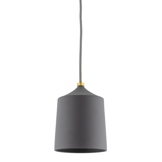 Mitzi Megan Pendant in Aged Brass/matte Black