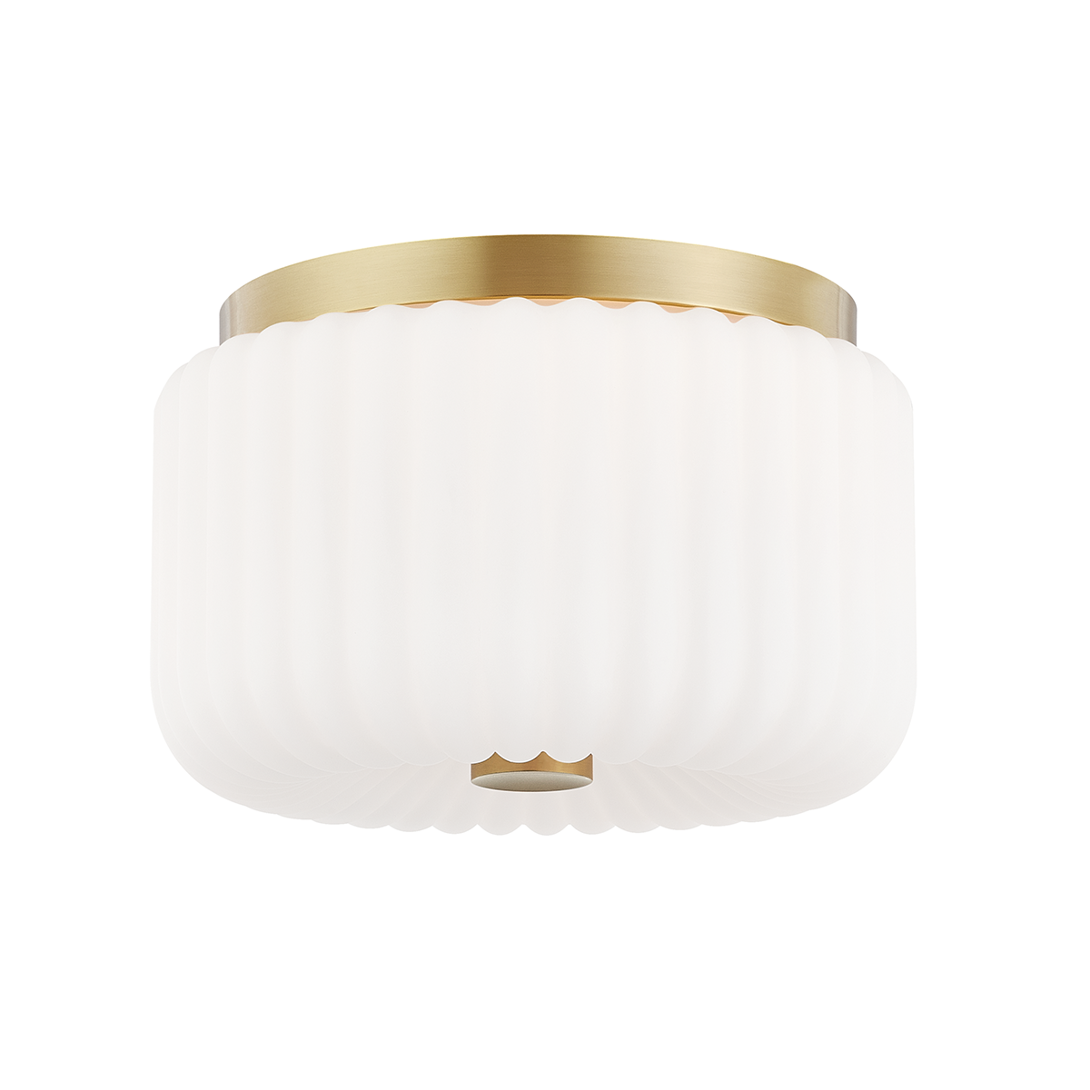 Mitzi Lydia Flush Mount in Aged Brass