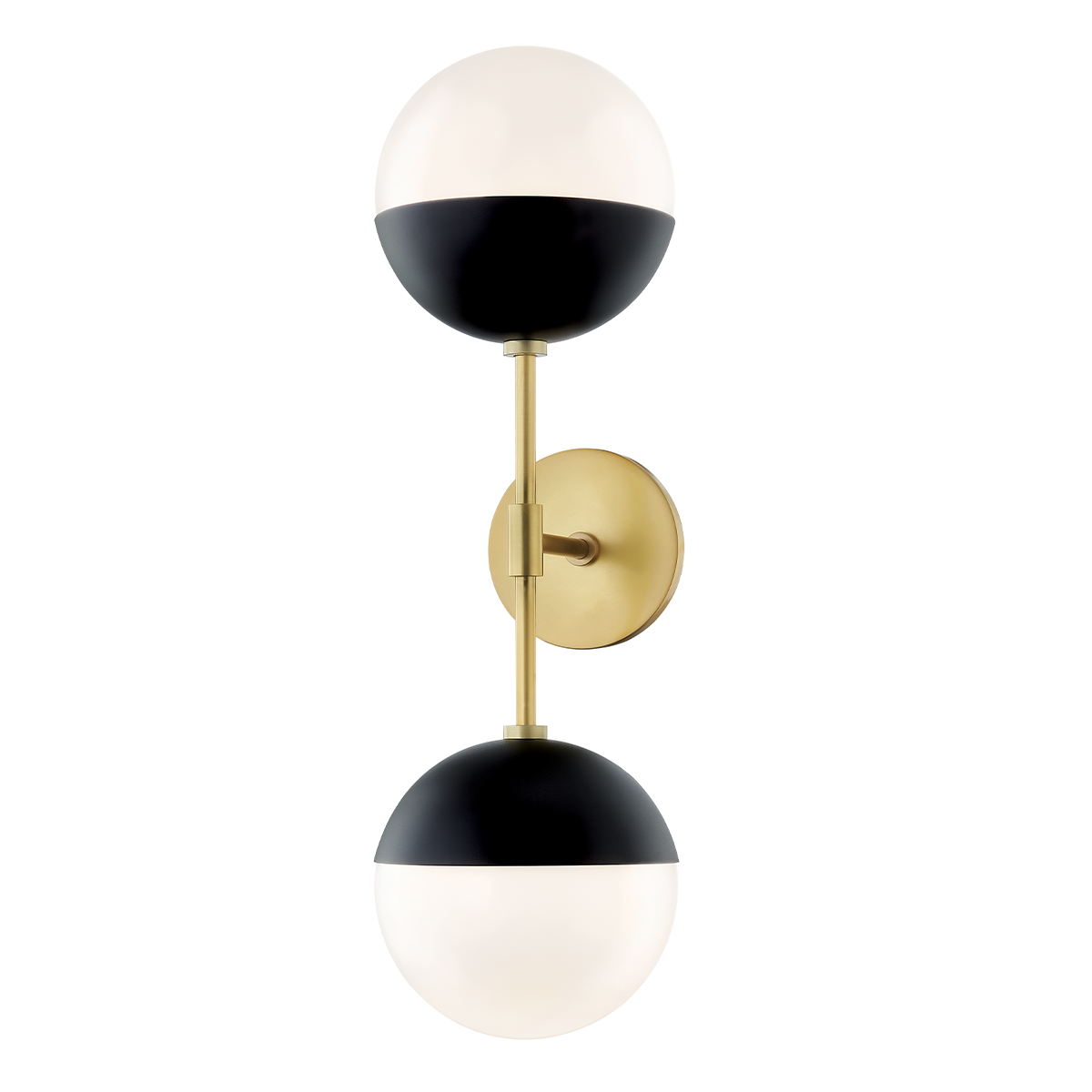 Mitzi Renee Wall Sconce in Aged Brass/black