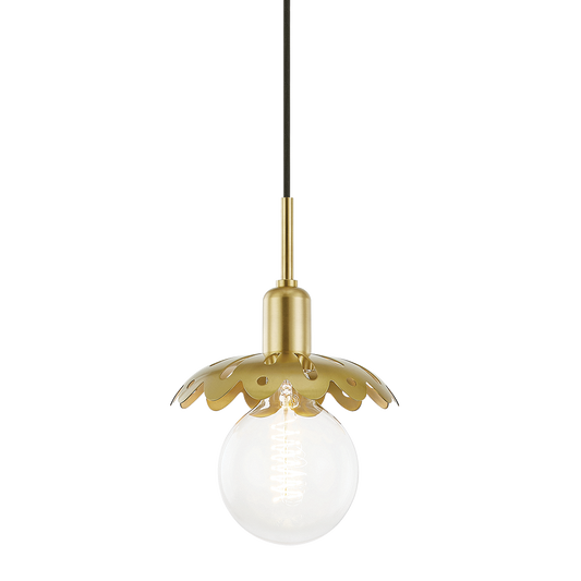 Mitzi Alyssa Pendant in Aged Brass