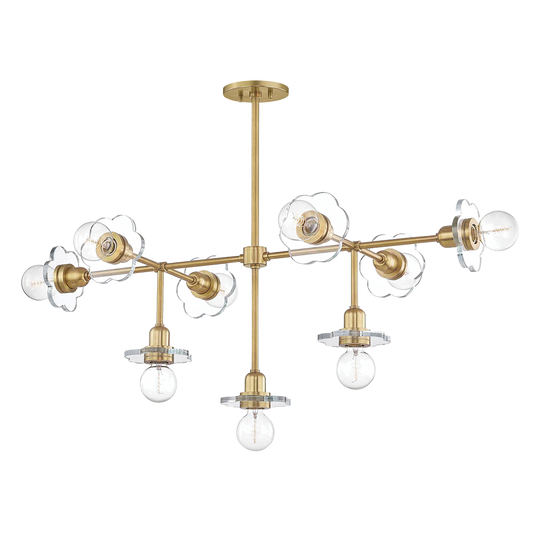 Mitzi Alexa Chandelier in Aged Brass