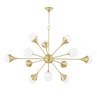 Mitzi Ariana Chandelier in Aged Brass