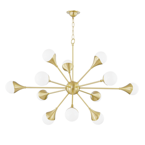 Mitzi Ariana Chandelier in Aged Brass