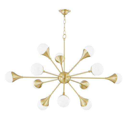 Mitzi Ariana Chandelier in Aged Brass