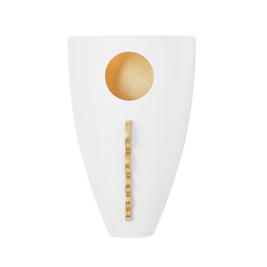 Mitzi Ari Wall Sconce in Gold Leaf/white