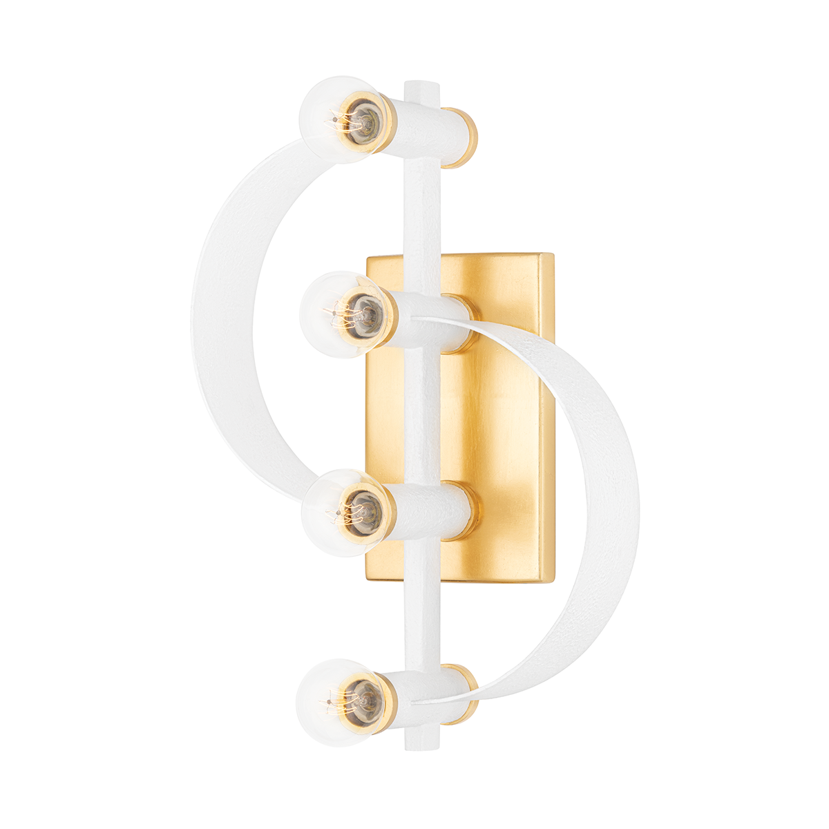 Mitzi Maddie Wall Sconce in Gold Leaf/white