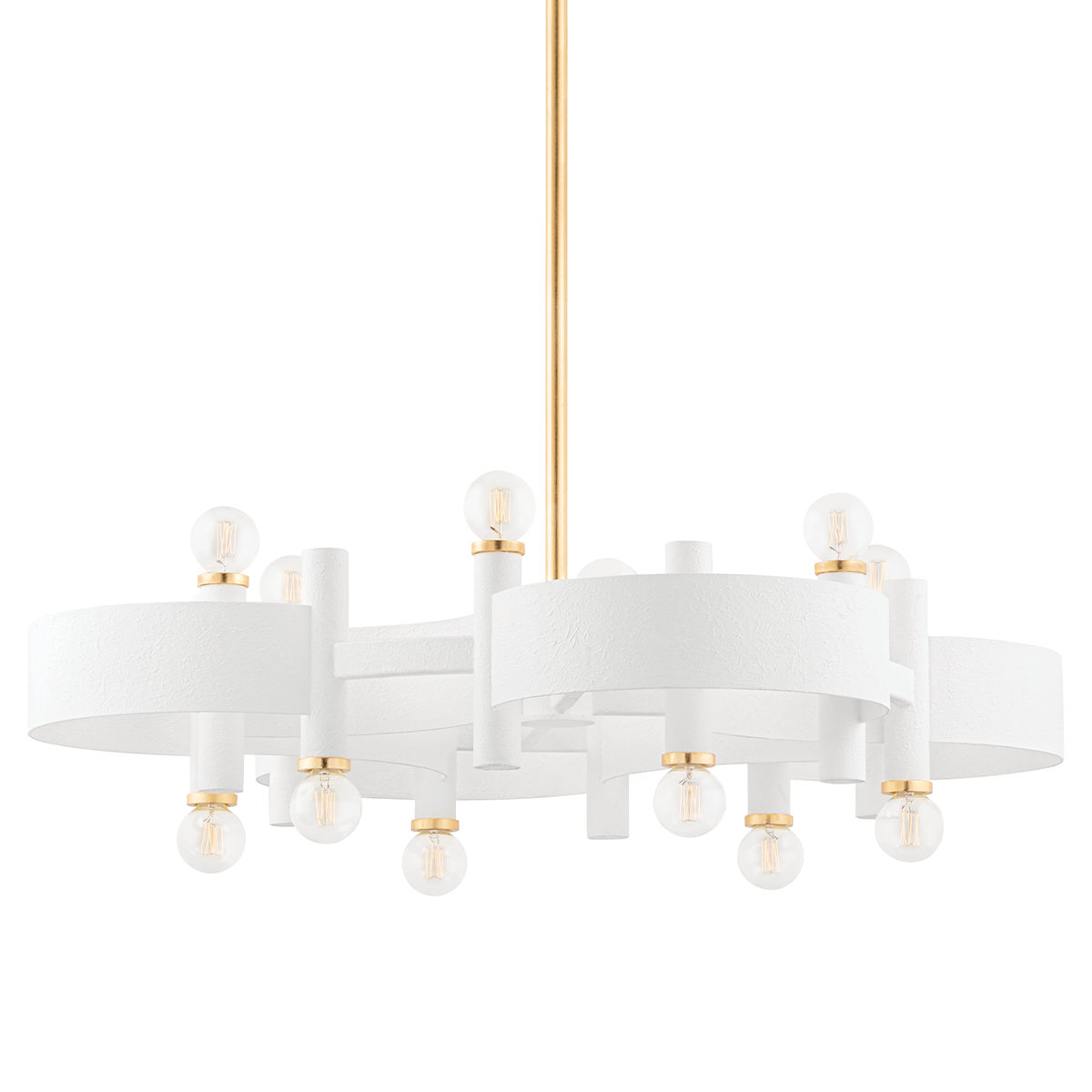Mitzi Maddie Chandelier in Gold Leaf/white