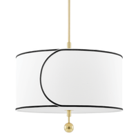 Mitzi Zara Chandelier in Aged Brass