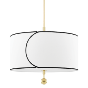 Mitzi Zara Chandelier in Aged Brass