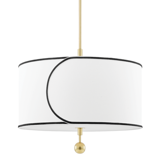 Mitzi Zara Chandelier in Aged Brass