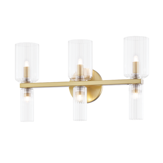 Mitzi Tabitha Bath and Vanity in Aged Brass