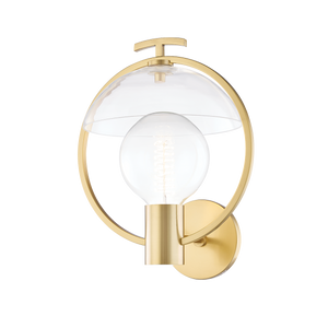 Mitzi Ringo Wall Sconce in Aged Brass