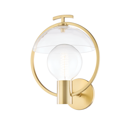 Mitzi Ringo Wall Sconce in Aged Brass