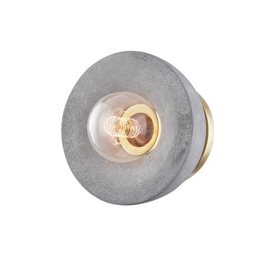 Mitzi Poppy Flush Mount in Aged Brass