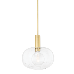 Mitzi Harlow Pendant in Aged Brass