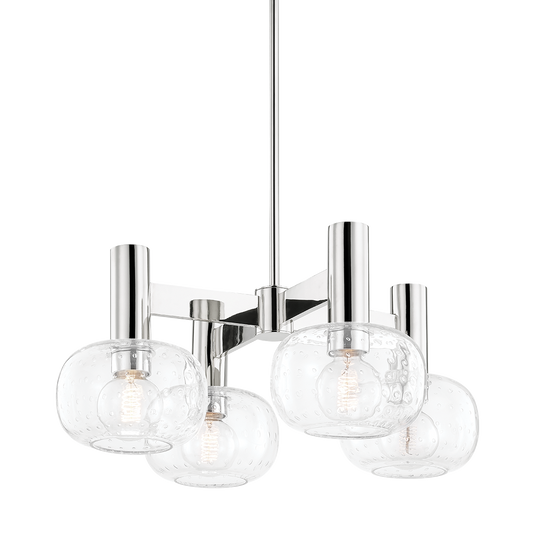 Mitzi Harlow Chandelier in Polished Nickel