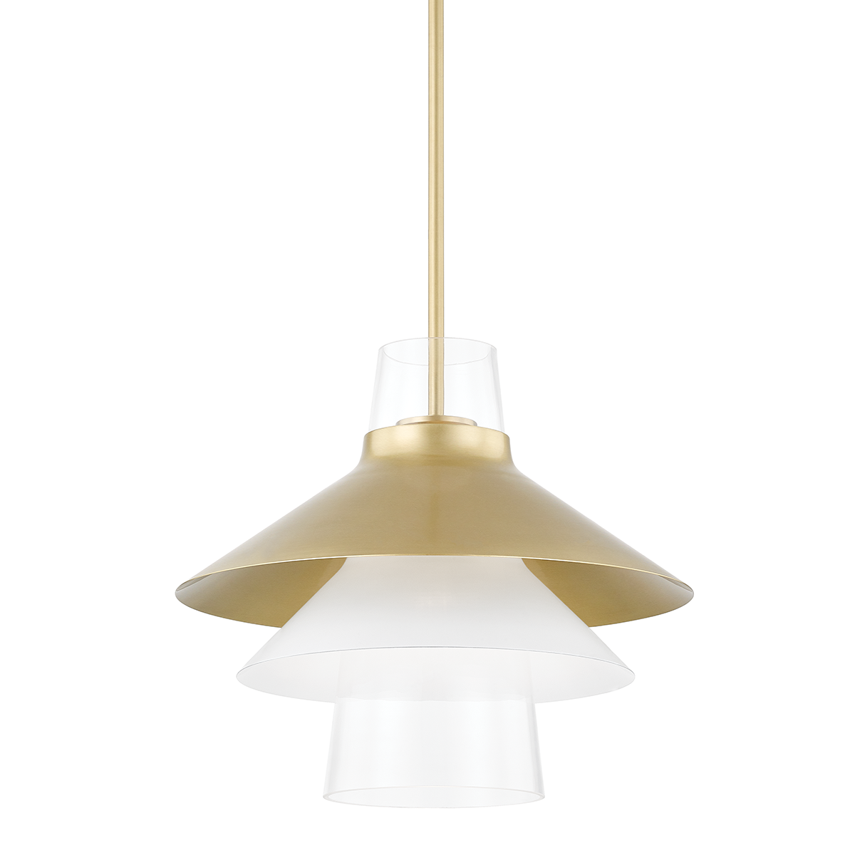 Mitzi Jessy Pendant in Aged Brass