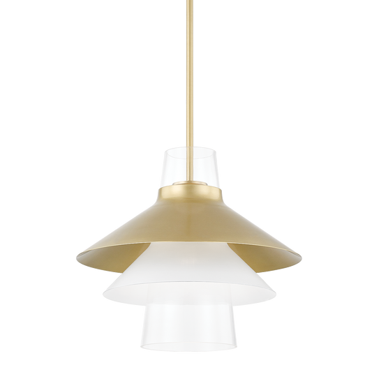 Mitzi Jessy Pendant in Aged Brass