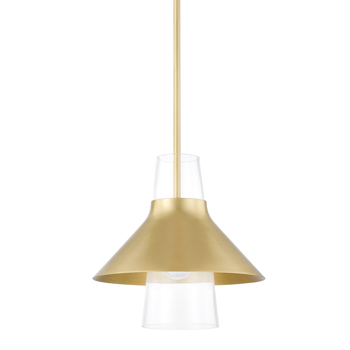 Mitzi Jessy Pendant in Aged Brass