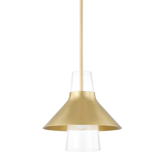 Mitzi Jessy Pendant in Aged Brass