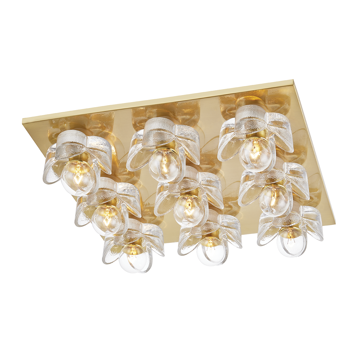 Mitzi Shea Flush Mount in Aged Brass