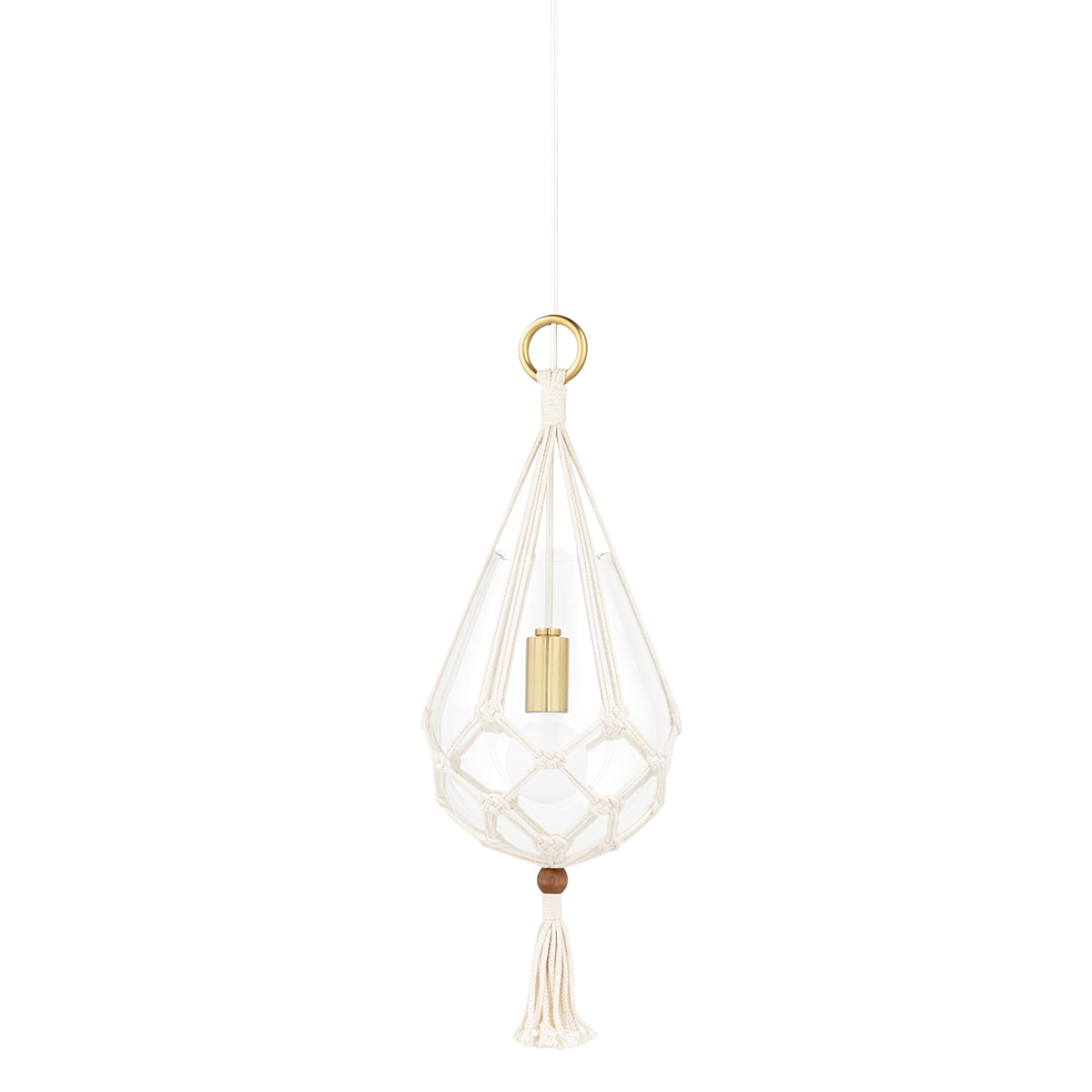 Mitzi Tessa Pendant in Aged Brass