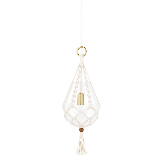 Mitzi Tessa Pendant in Aged Brass