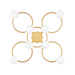Mitzi Hope Semi Flush in Gold Leaf