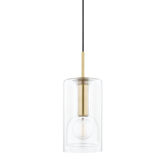 Mitzi Belinda Pendant in Aged Brass