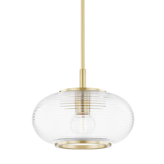 Mitzi Maggie Pendant in Aged Brass