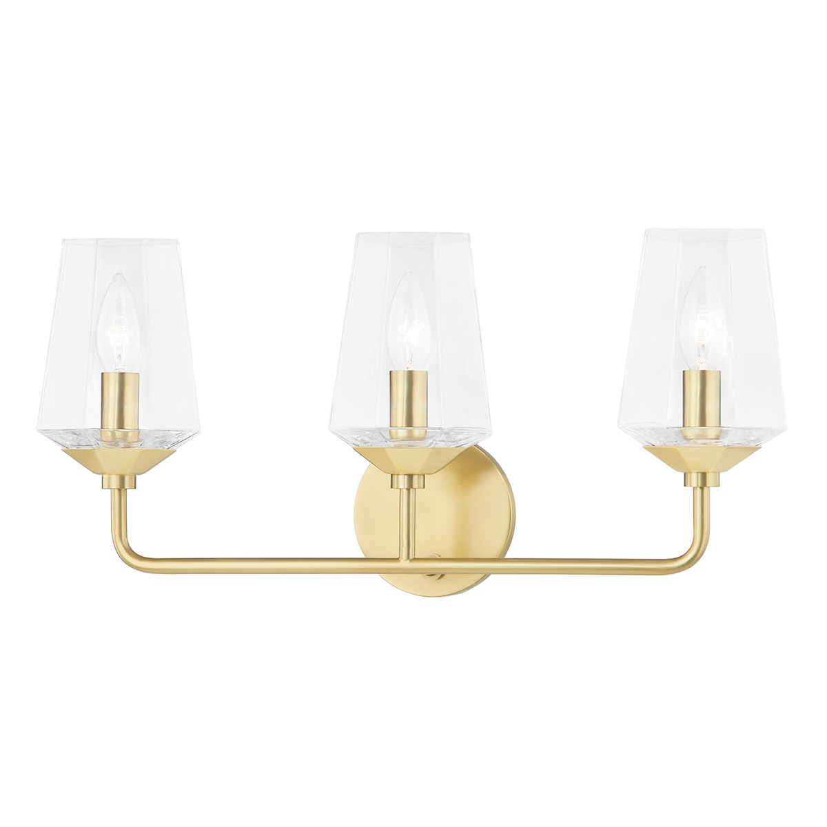 Mitzi Kayla Bath and Vanity in Aged Brass