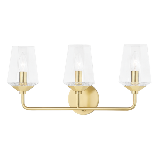 Mitzi Kayla Bath and Vanity in Aged Brass