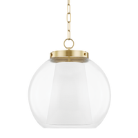 Mitzi Sasha Pendant in Aged Brass